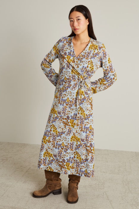 Vestido de punto estampado