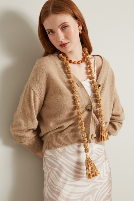 Collana lunga con pon pon Intrend - 2