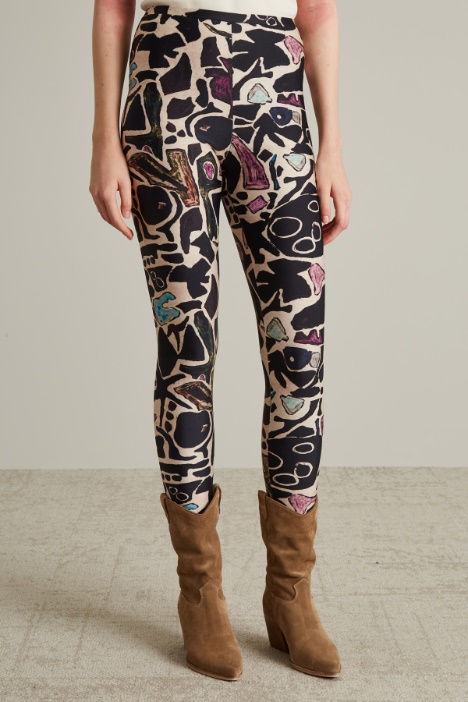 Leggings tecnici a fantasia
