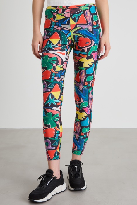 Leggings tecnici a fantasia