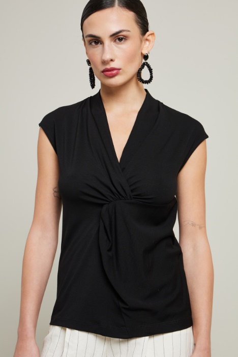 Famulily Top Estivo Donna Scollo A V – Leggero E Morbido In Rayon – Vestibilità Larga Taglie Forti