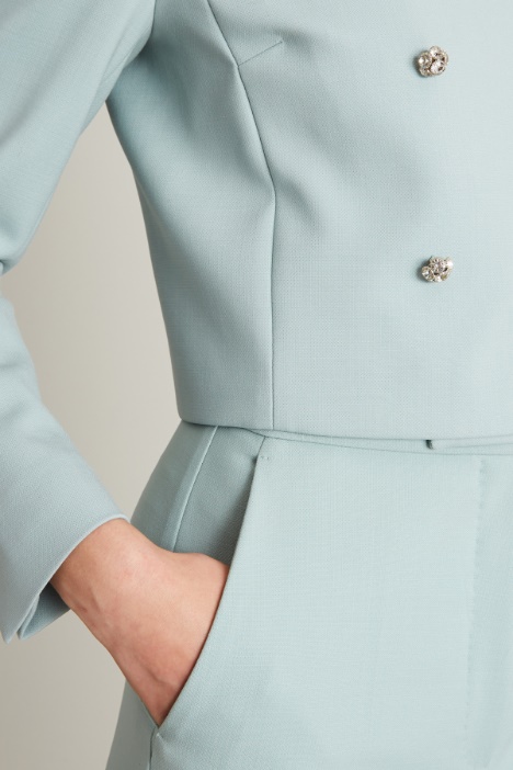 Spencer con bottoni gioiello