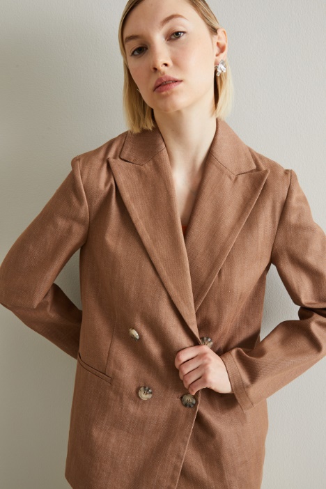 Blazer doppiopetto in cotone