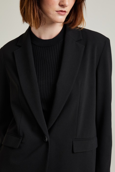 Blazer monopetto in crépe