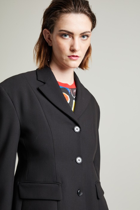 Blazer sfiancato con spalline