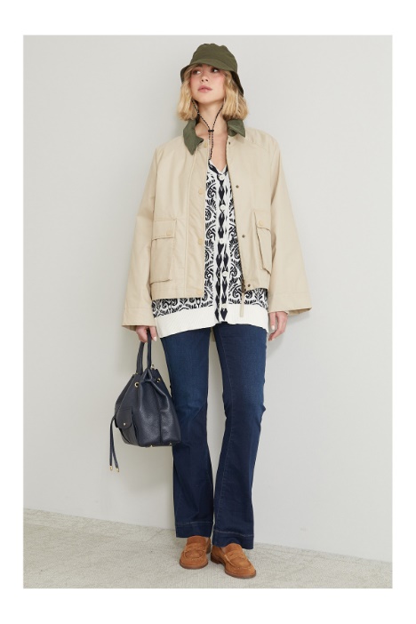 Technical gabardine jacket Intrend - 4