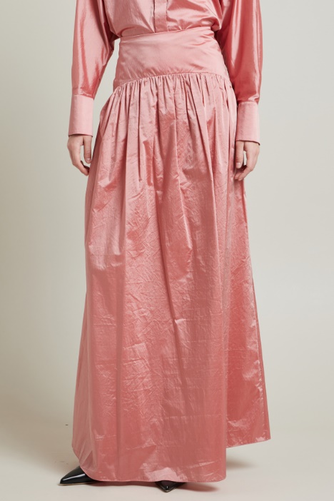 Gonna in taffetà con baschina