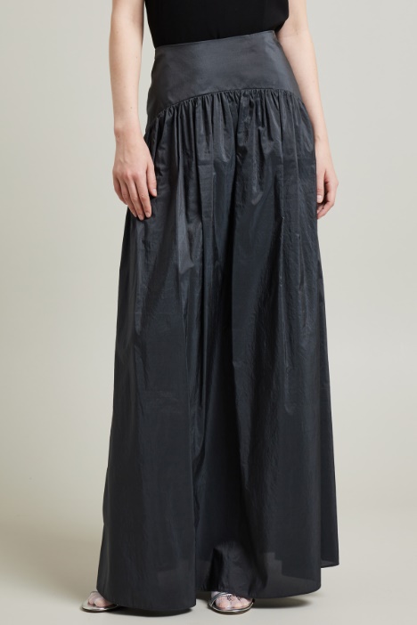 Gonna in taffetà con baschina