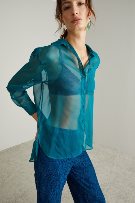 Camicia in chiffon