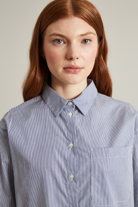 Camicia in bastonetto a righe