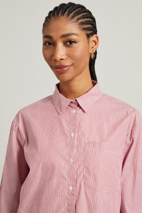 Camicia in bastonetto a righe