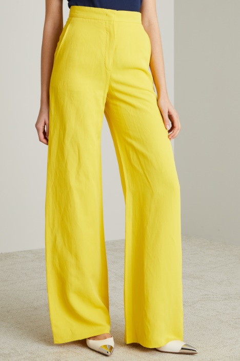 Pantaloni morbidi in misto lino