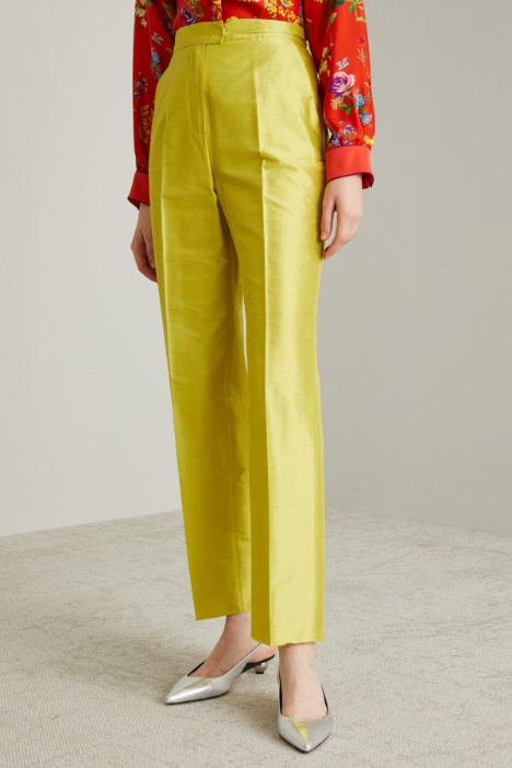 Pantaloni in shantung id seta