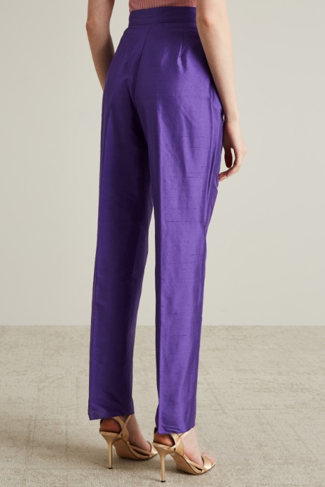 Pantaloni in shantung id seta