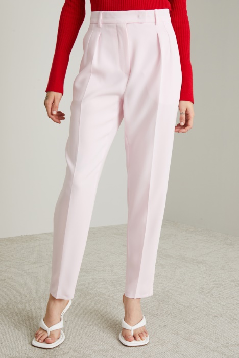 Pantaloni a sigaretta in cady