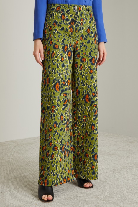 Pantaloni morbidi in drill Intrend - 2