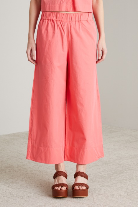 Pantaloni in popeline di cotone