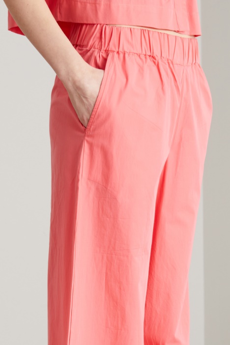 Pantaloni in popeline di cotone