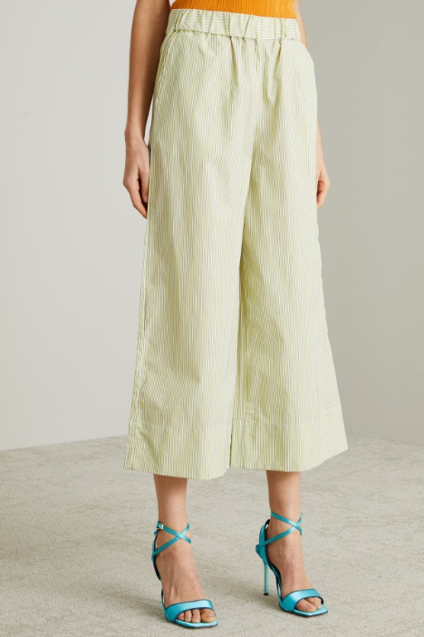 Pantaloni in popeline di cotone