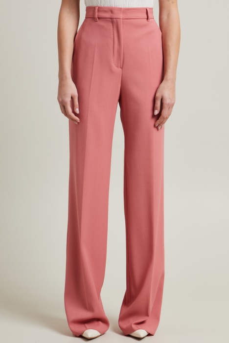 Pantaloni a palazzo in crépe