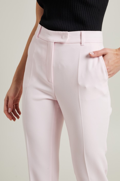 Pantaloni a sigaretta in cady