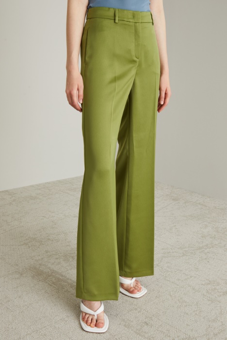 Pantaloni in enver satin