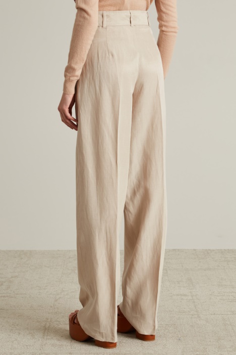 Pantaloni in lino e cotone Intrend - 2