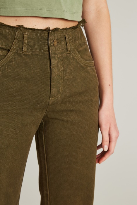 Pantaloni in cotone stretch