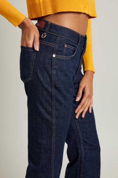 Jeans flare in denim