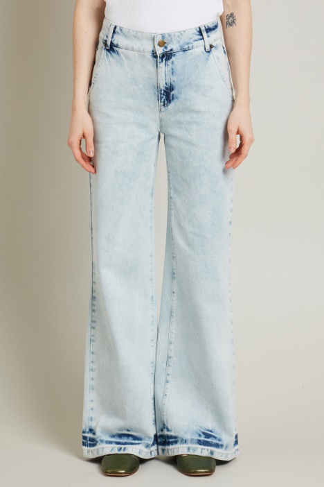 Jeans morbidi effetto tie-dye