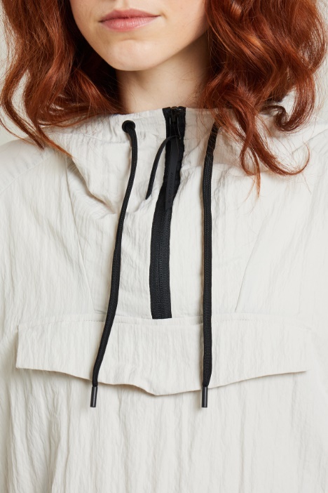 Felpa in tela stropicciata