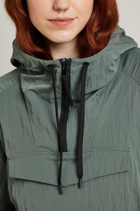 Felpa in tela stropicciata