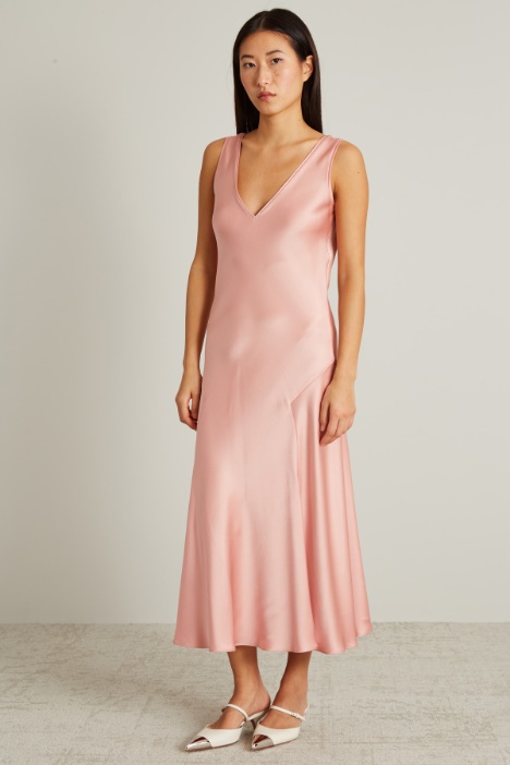 Slip dress in enver satin