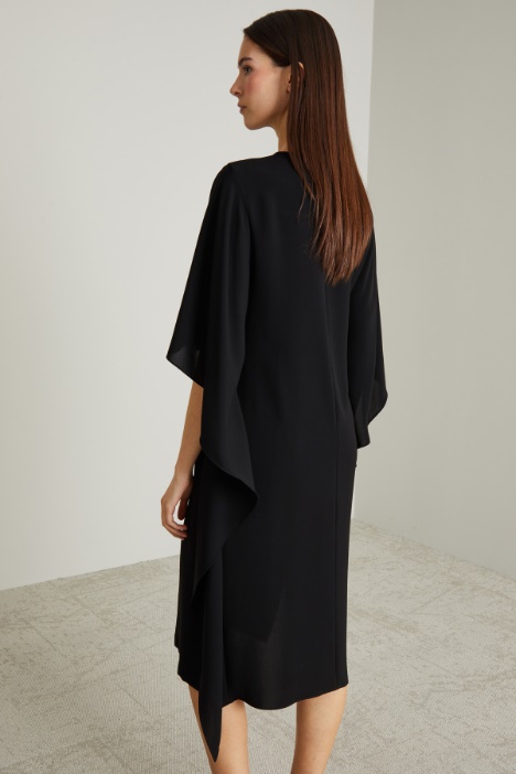 Abito in cady con drappi