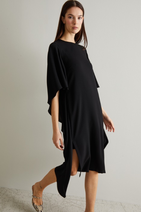 Abito in cady con drappi