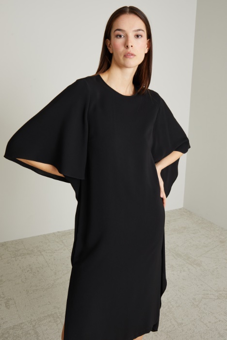 Abito in cady con drappi