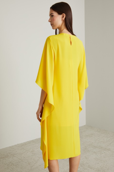 Abito in cady con drappi