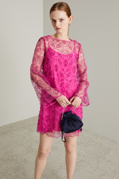 Abito mini in organza