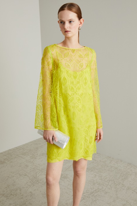 Abito mini in organza