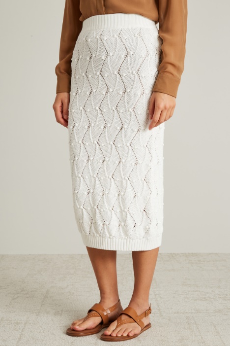 Gonna a tubino in maglia