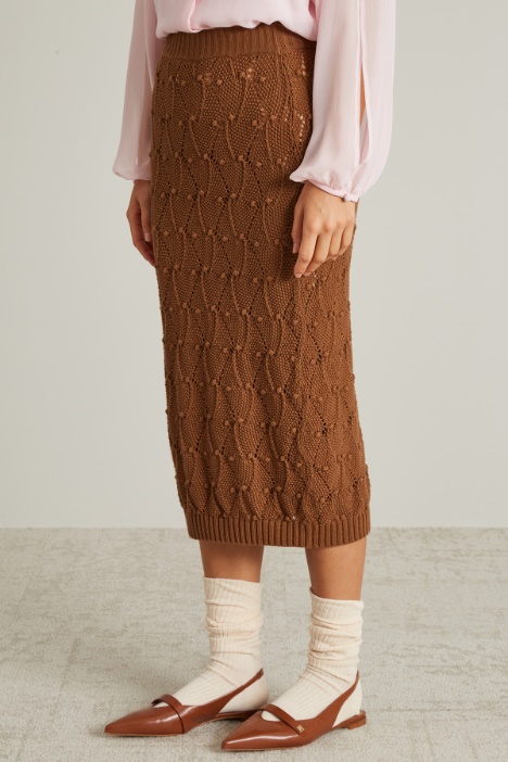 Gonna a tubino in maglia