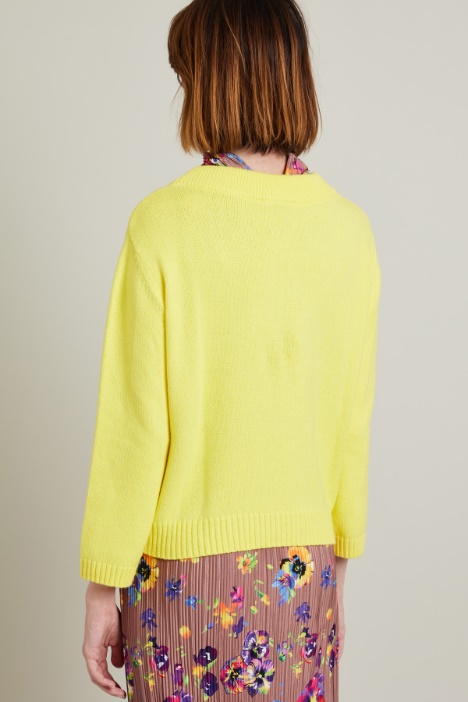 Jersey de algodón con cordón