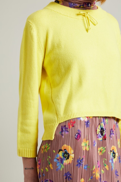 Jersey de algodón con cordón