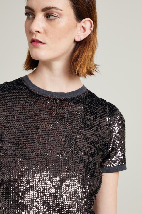 Maglia in lana con paillettes