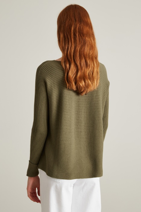 Maglia a coste orizzontali