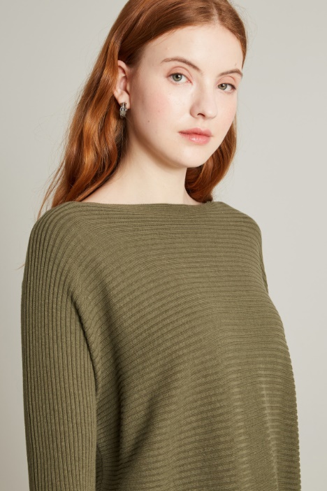 Maglia a coste orizzontali