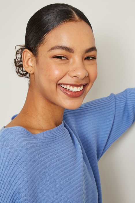 Maglia a coste orizzontali