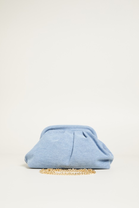 Clutch effetto denim
