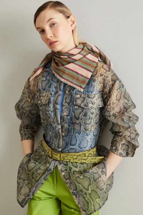 Foulard a triangolo in cotone Intrend - 2