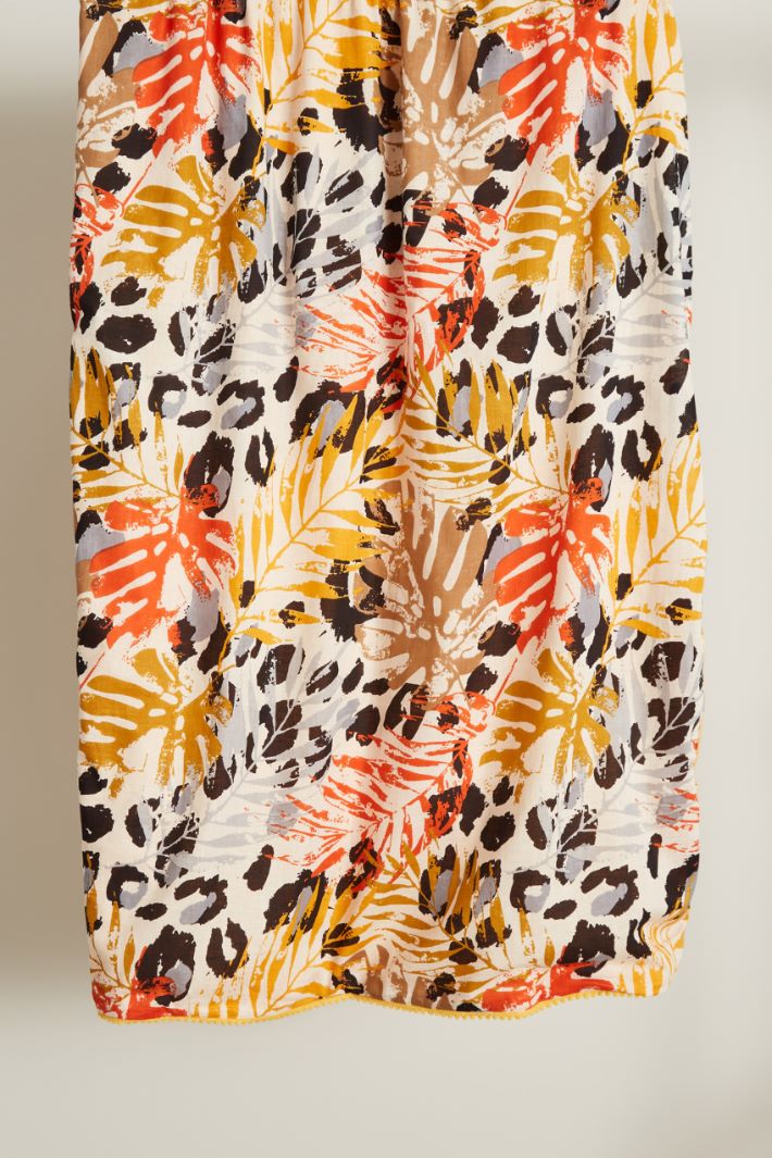 Beach towel with pom poms Intrend - 2